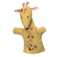 Egmont Toys handpop giraf voor poppenkast voor verhalen maken verkrijgbaar bij Het Speellab