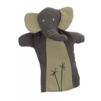 Egmont toys olifant handpop voor openeinde spel die taal stimuleert.