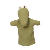 Egmont Toys handpop krokodil voor fantasierijk rollenspel voor in de poppenkast .