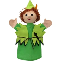 handpop-peter-pan-bass-en-bass-27-cm Handpop Peter pan Bass & Bass – poppenkast en rollenspel speelgoed