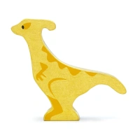 Tender Leaf Toys houten Parasaurolophus dinosaurus speelfiguur van FSC rubberhout bij online speelgoedwinkel Het Speellab