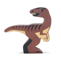 Tender Leaf Toys houten Velociraptor dinosaurus speelfiguur van ecologisch rubberhout bij online speelgoedwinkel Het Speellab