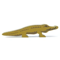 Tender Leaf Toys houten krokodil speelfiguur van duurzaam rubberhout