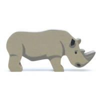 Tender Leaf houten neushoorn voor kleine werelden van Het Speellab.