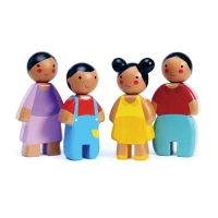 Tender Leaf Toys Poppenfamilie Sunny van duurzaam hout bij Het Speellab.
