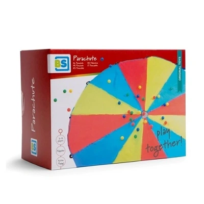 Parachute spel geschikt voor binnen en buiten – BS Toys in de doos