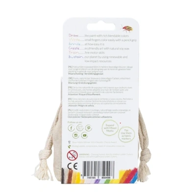 Crayon Rocks 16 stuks voor creatieve activiteiten op school en thuis bij het speellab.