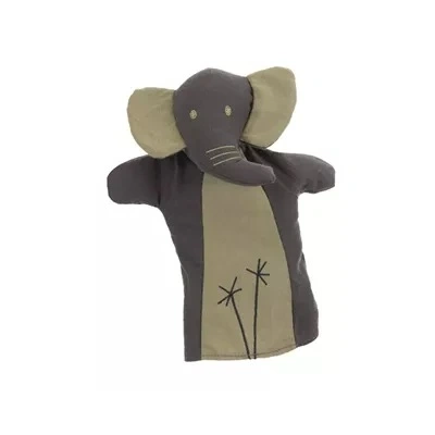 Egmont toys olifant handpop voor openeinde spel die taal stimuleert.