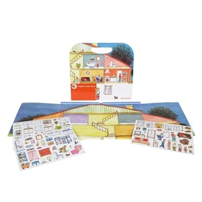 Kinderen bedenken verhalen met het Egmont Toys Magneetboek Huis