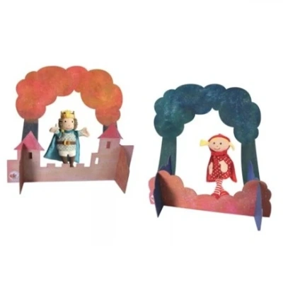 Egmont Toys tafelmodel theater voor rollenspel in de poppenkast bij Het Speellab.