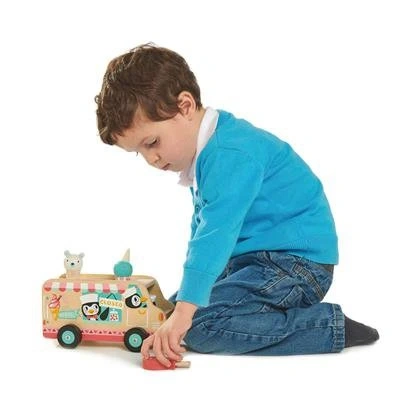 Tender Leaf houten ijskar voor Montessori-geïnspireerd spel.
