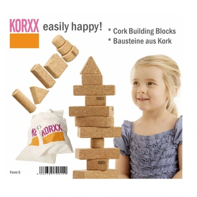 KORXX Form Starter bouwblokken van kurk bij Het Speellab.