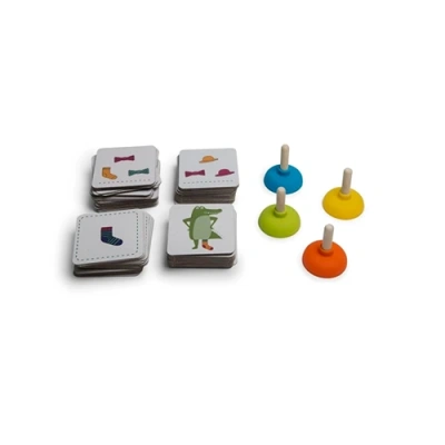 Snelheid en logica combineren om het BS Toys Kroko's Sok Memory zuignapspel te winnen